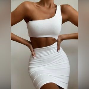 Naked Wardrobe Side Piece Mini Dress - Black